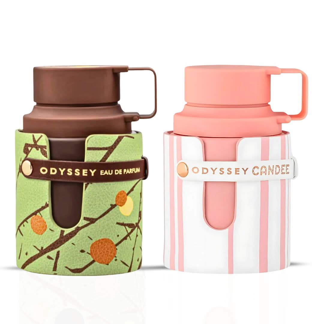 Odyssey Dubai Chocolat Gourmand Edition & Candee Special Edition Eau de Parfum Sprays 100ml (3.4 oz) by Armaf (Bundle)