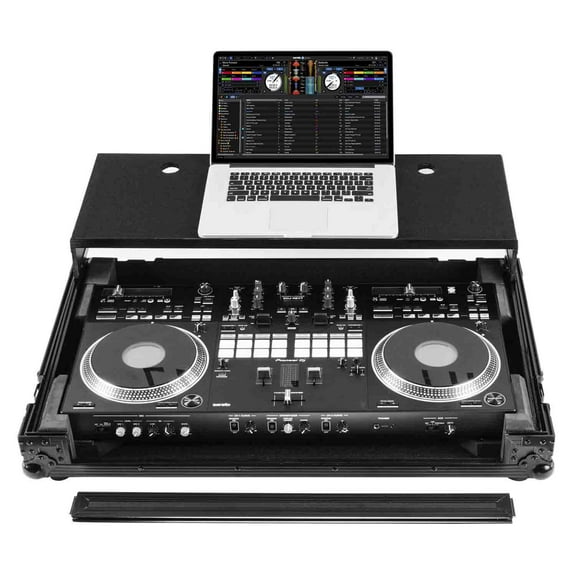 DDJ-REV7 Black Glide Style Flight Case with Wheels and Laptop Platform