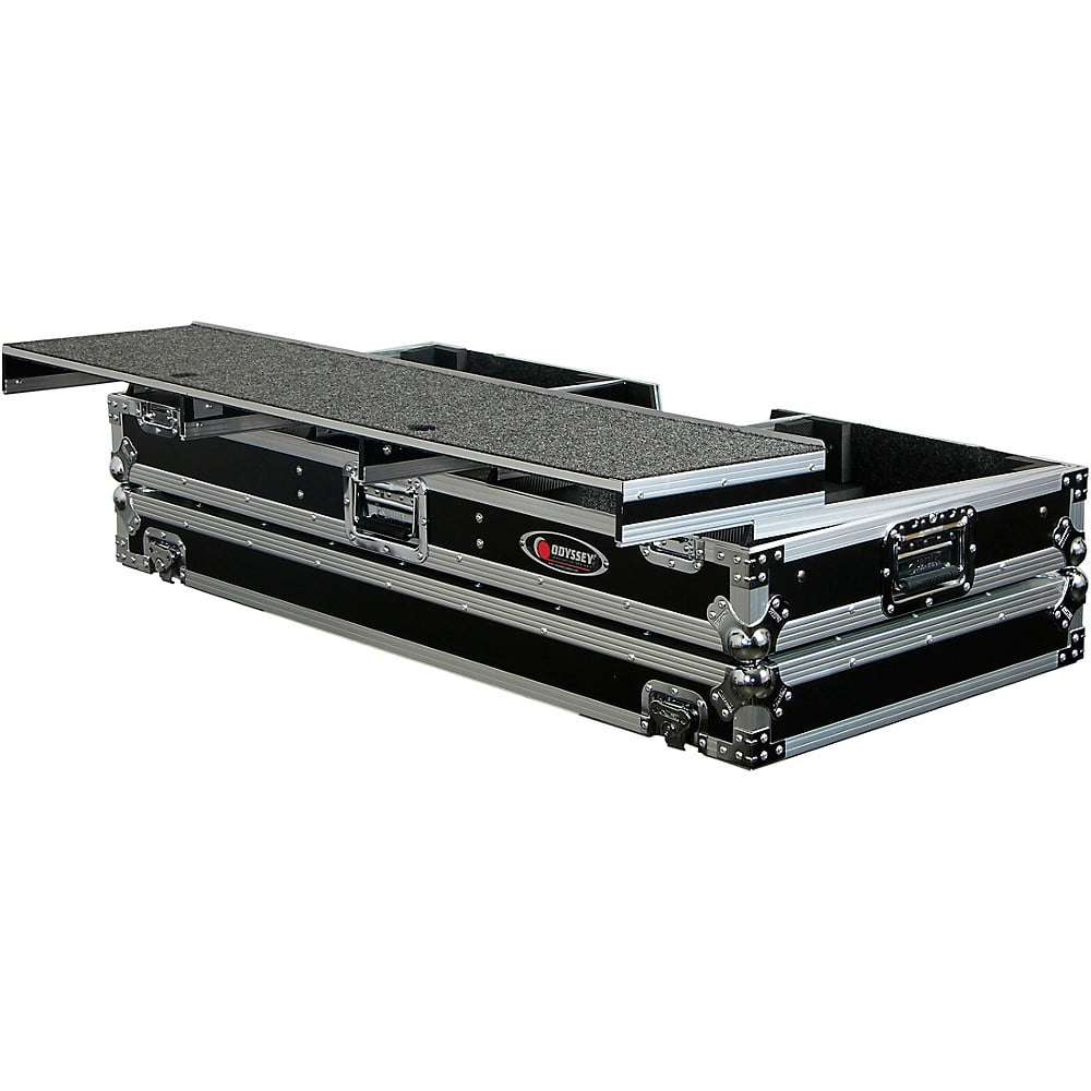 Odyssey FZGSPDJ12W New 12" Mixer & 2 Turntables Remixer Glide Style DJ Coffin