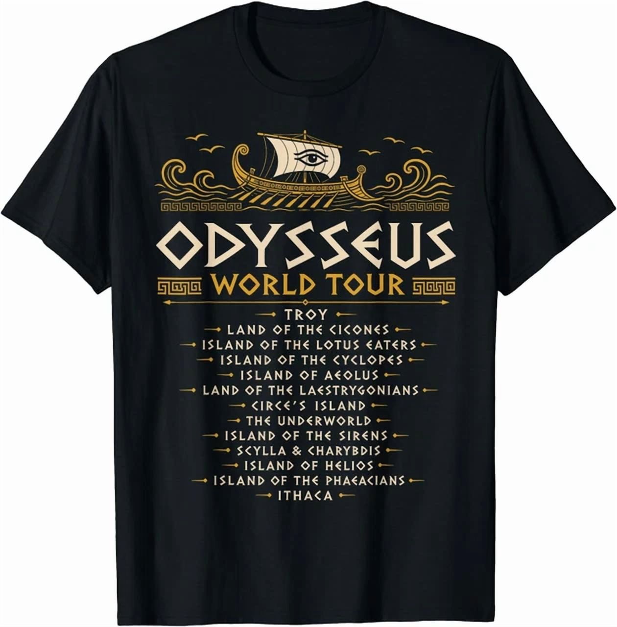 Odyssey Homer Dark Academia Odysseus World Tour Graphic Design For ...