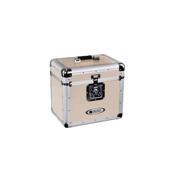 Odyssey Vintage Series Beige 12" Vinyl Records or LP Case, Holds 70 PCS
