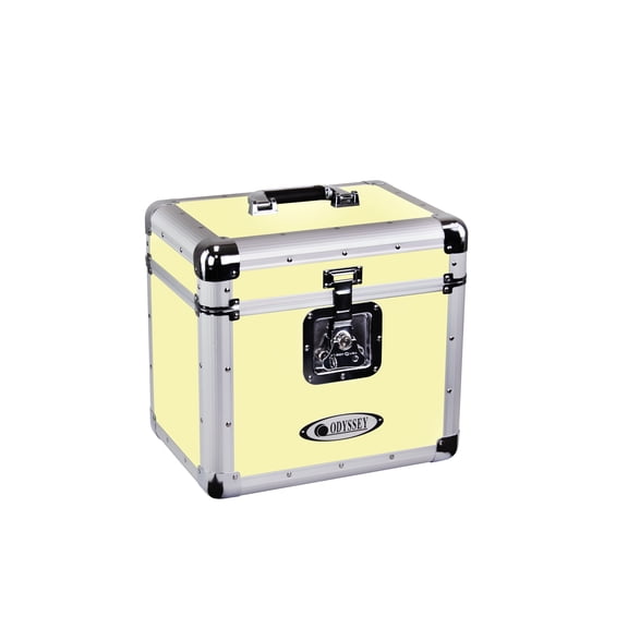 Odyssey Vintage Series Yellow 12" Vinyl Records or LP Case, Holds 70 PCS