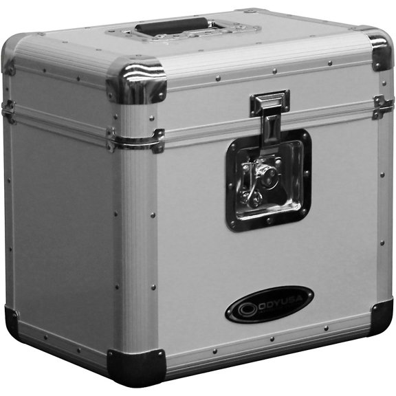 Odyssey KLP2SIL 70 12" Vinyl Krom Series Stacking Record/Utility Case - Silver