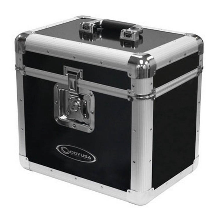 Odyssey Cases KLP1-BLK New Black Krom Series DJ Road Case Holds 70