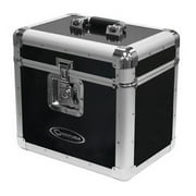 Odyssey Cases KLP1-BLK New Black Krom Series DJ Road Case Holds 70 Lp Foam-Lined