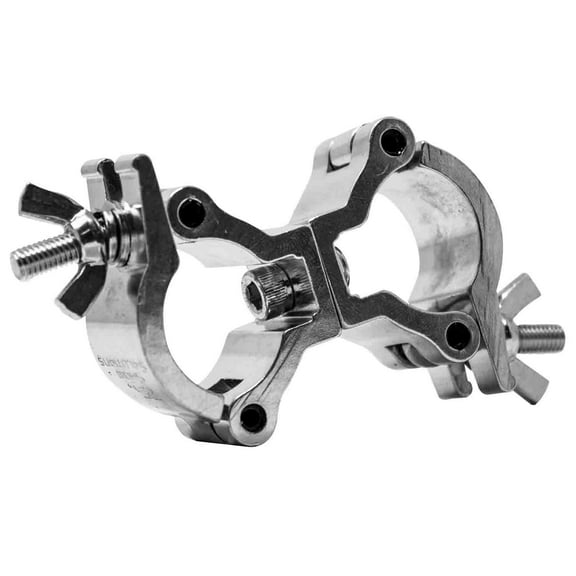 Odyssey LACSD25S Small Swivel Dual Mini Clamp with Aluminum Finish