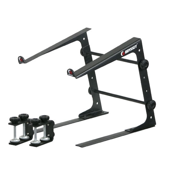 Odyssey LSTAND Laptop Stand Pro DJ Computer Bracket w/ 3 Configurations - Black