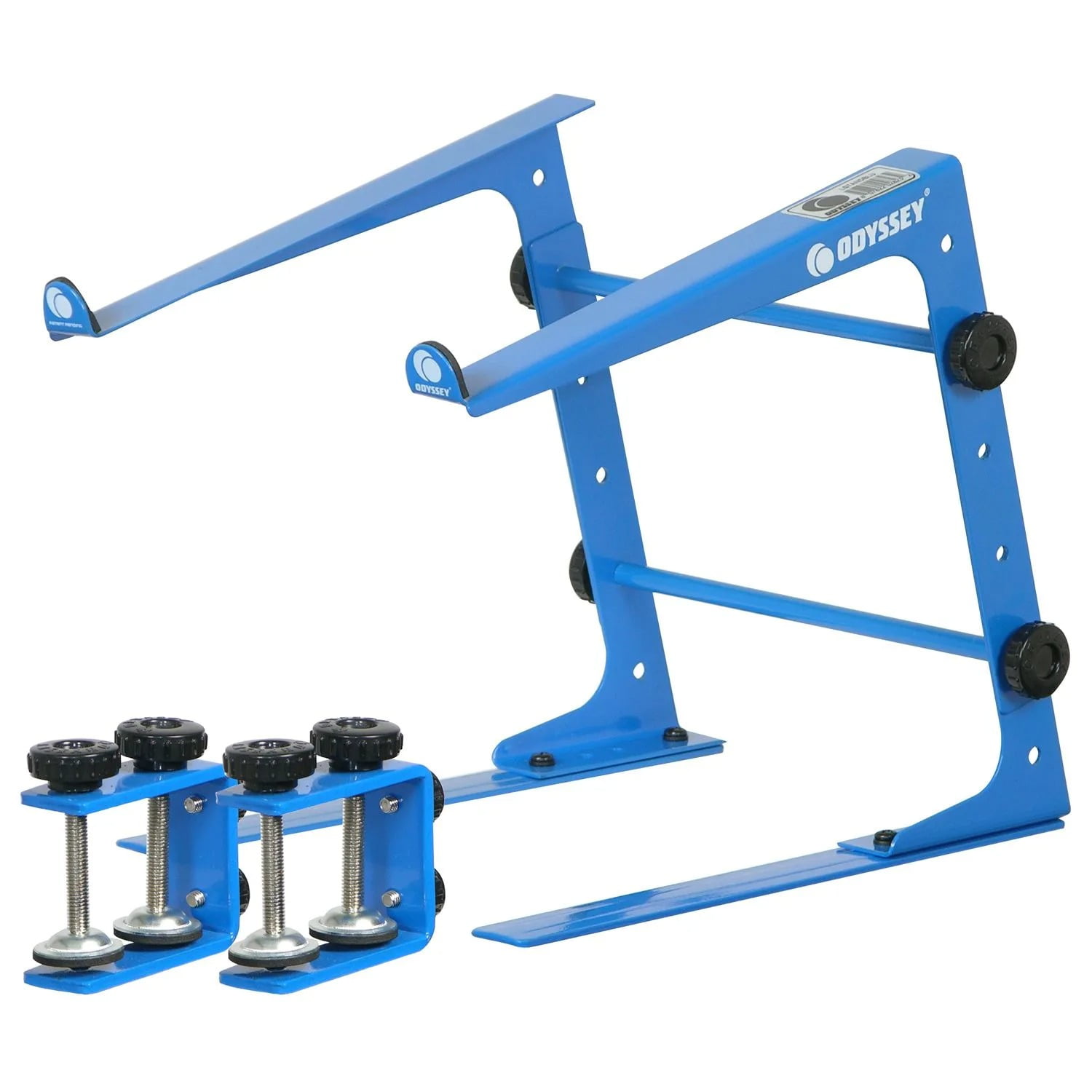 Odyssey LSTAND Laptop Stand Pro DJ Computer Bracket w/ 3 Configurations - Blue