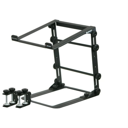 Odyssey Cases LSTANDM New Mobile Folding Laptop Stand W/ Table & Case Clamps