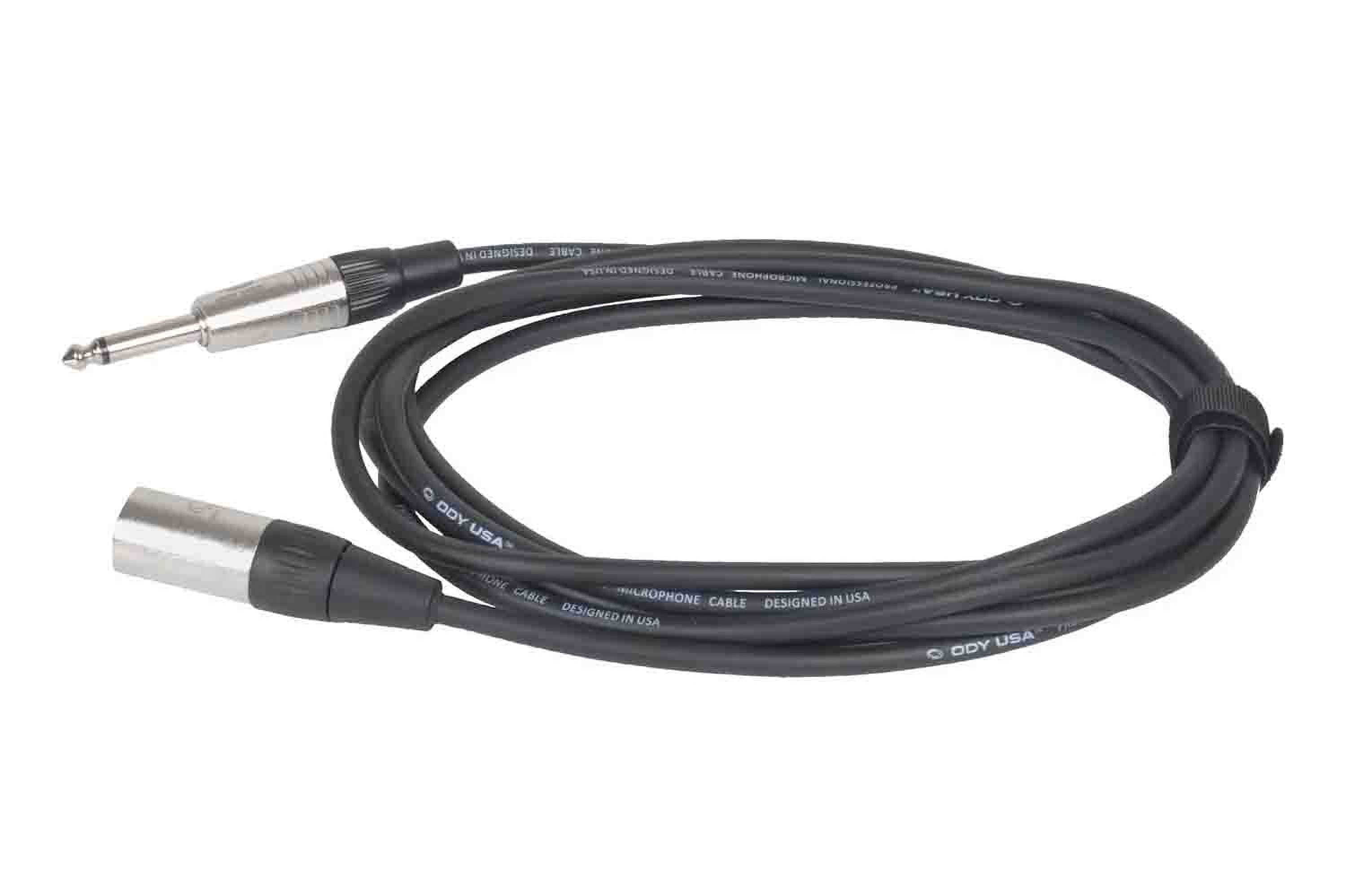 Odyssey OS130PXM XLR Male to Mono 1/4″ Male Unbalanced Microphone Cable - 30 Feet