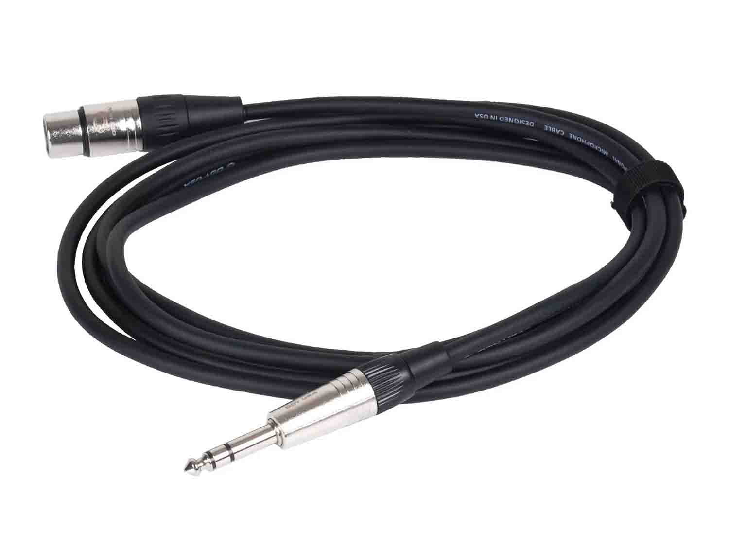 Odyssey OS130SXF XLR Female to Stereo 1/4″ Male Balanced Microphone Cable - 30 Feet
