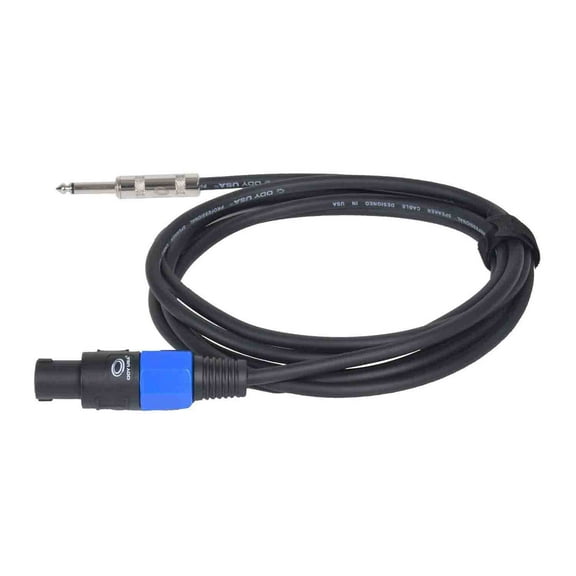 Odyssey OSSS103SP Speakon to 1/4 Speaker Cable - 3 Feet