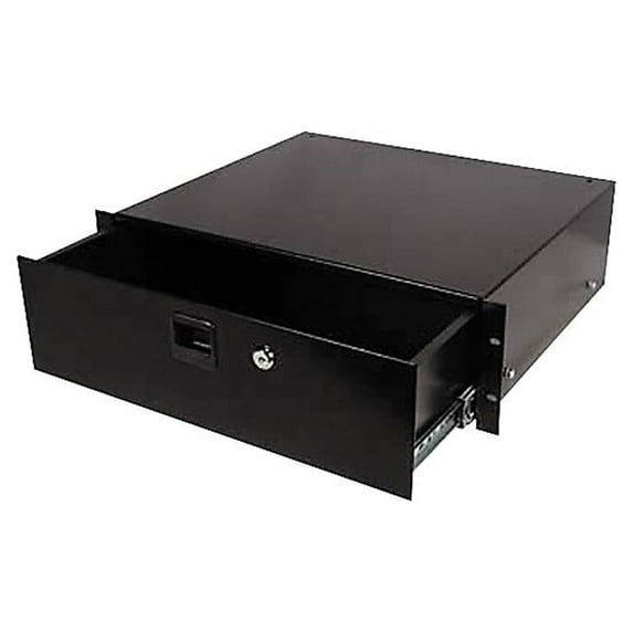 Odyssey Cases ARDP04 New 4 Space Locking Drawer Rack Mountable W/ Keys & Screws