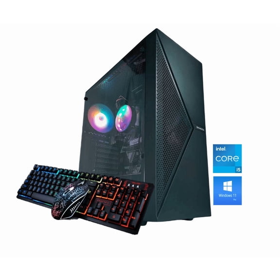 Odyssey Sahara V1 Custom Built PC, RGB Intel Core i5-8500 upto 4.1GHz, 8GB DDR4 RAM, 1TB NVMe SSD, Wi-Fi BT Windows 11 Pro