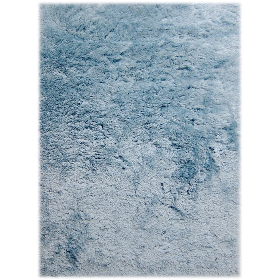 odyssey shag sky blue rug 8'x11'