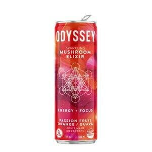Odyssey Sparkling Passion Fruit Guava Functional Energy 12 fl oz