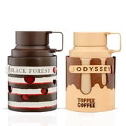 Odyssey Toffee Coffee & Black Forest Eau de Parfum Sprays 100ml 3.4 oz by Armaf Bundle