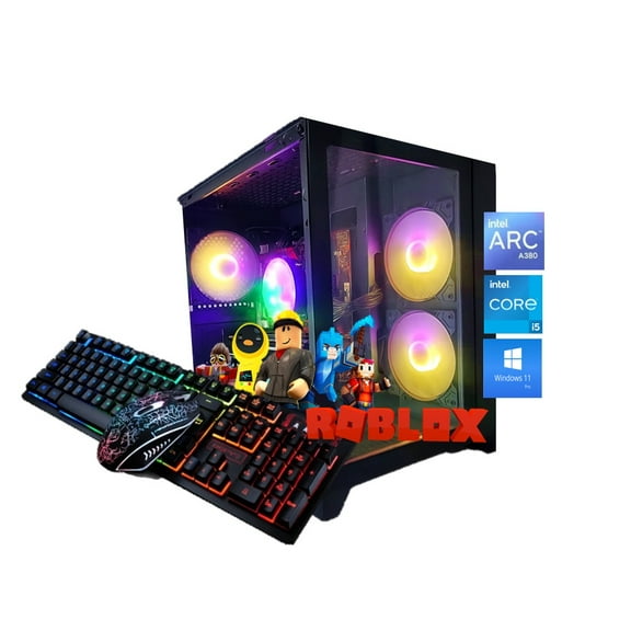 Odyssey Vesta V2 Custom Gaming PC, RGB LED Fans, Intel Core i5-10400F upto 4.3GHz, 16GB DDR4 RAM, 512GB SSD, Wi-Fi BT, ARC A380, Win 11 Pro Keyboard & Mouse