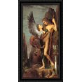 thumbnail image 1 of Oedipus and the Sphinx 22x40 Large Black Ornate Wood Framed Canvas Art by Gustave Moreau, 1 of 2
