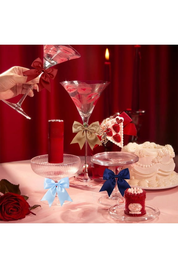 Anniversary Gifts 20PC Ribbon Bow Hair Clips DIY Accessory Set Pre-Tied Polyester for Clothing Bags Gift Box Craft Packaging Holiday Birthday Floral