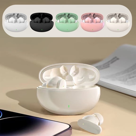 Oefntac Bluetooth Earbuds Bluetooth Earbuds Wireless Stereo,8Hr Playtime 24Hr Case,Touch Control Copper Speaker,Comfort in Ear,Work Gym Phone Call