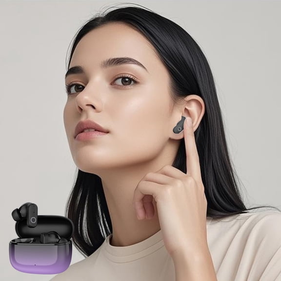 Oefntac Bluetooth Earbuds Wireless Earbuds ANC Spatial Audio,65Hr Playtime,HiFi Stereo,Touch Control,Hi Res Sound Multi Device Low Latency Gaming