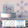 thumbnail image 1 of Oefntac Building Toy Intelligent Straw Building Sticks Construction Toy Set Sensory Engineering Puzzle for Preschool Kids 3-8 Imaginative Skill Development, 1 of 9