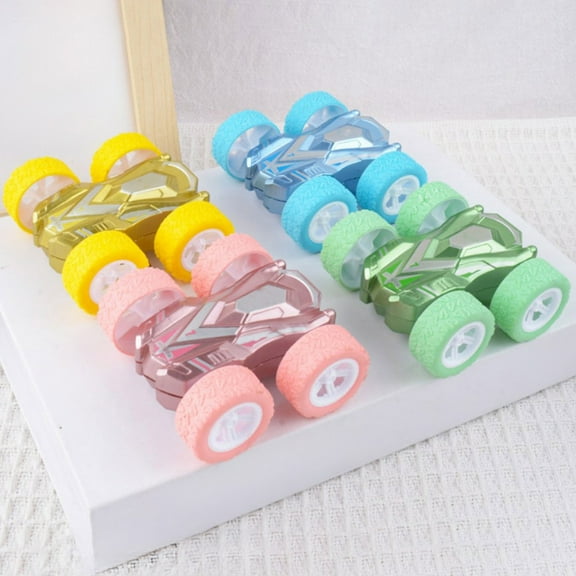 Oefntac Christmas Gifts Double Sided Friction Power Car,Flip Shock Stunt,ABS Durable,Standing Walk,Gift,Toys