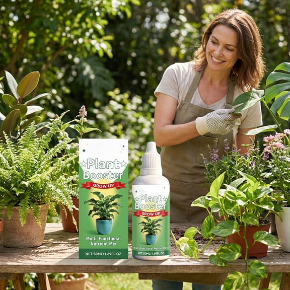 Oefntac Growth Agent Plants Growth Nutrient Solution 50ml Fast Rooting Supplement Home Garden Indoor Flower Universal Easy Mix Water Robust Development Organic Safe