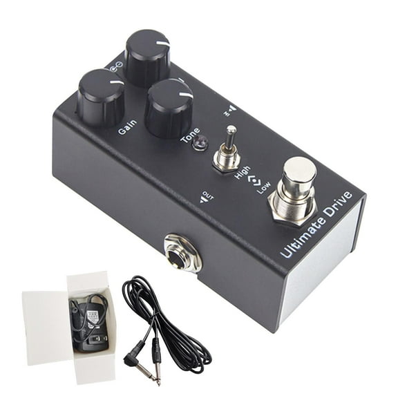Oefntac Guitar Effects Guitar Effects Pedal Metal Distortion Overload Reverb Choir Electric Guitar Stompbox Multi-Effect Instrument Accessory for Musicians Live Studio
