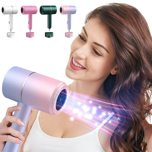 Oefntac Hair Dryer Blue Light Hair Dryer,Gradient,Silent Operation,Ionic Technology,24x12.5x7.5in,Constant Temperature,Cold Hot Air,Home Salon Tool