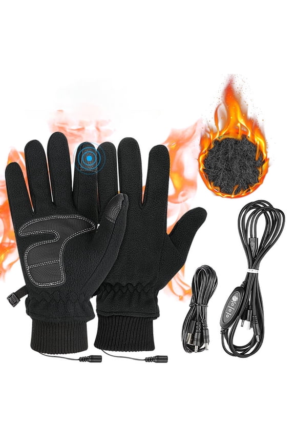 Heated Gloves Heated Waterproof Touchscreen Gloves,USB Winter Mittens,Outdoor Cycling Hunting Running,Ergonomic Warm Hand Protection,Reusable,Gift Box