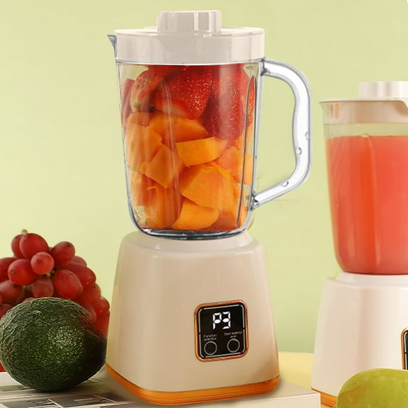 Oefntac Juicer Fully Automatic Juicer Household Fruit Processor Portable Blender 750ml Wireless Mixing Cup 10 Blade Stainless Steel All Copper Motor