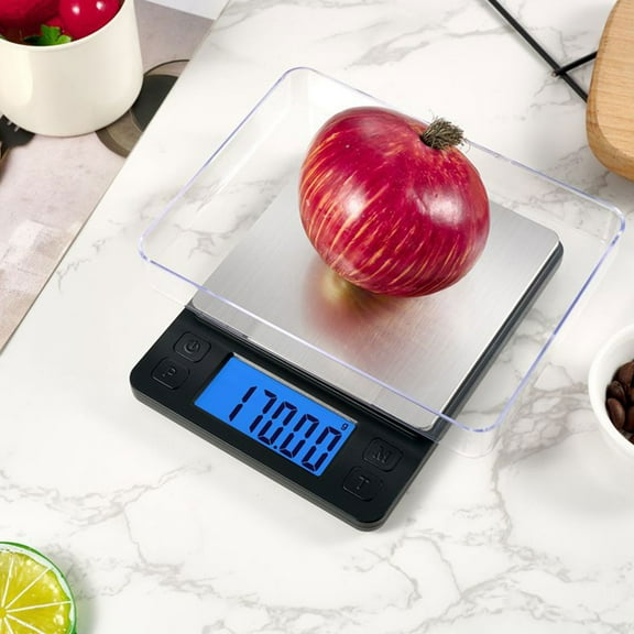 Oefntac Kitchen Scale Food Kitchen Electronic Scale,Weight in Grams and Ounces 1g/0.1oz Graduation Large LCD Display Highly Accurate Weight Scale 6.6lb for Weight Loss,Baking,Dieting,Meal Prep