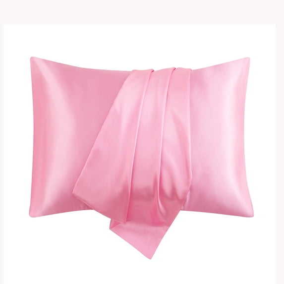 Nsxcdh Pillowcase 2PC Silk Satin Pillowcase Envelope Closure Hair Skin Friendly Luxury Soft Silky Breathable Smooth Anti-Frizz Hypoallergenic Easy Care for Sleeping Bed Couch