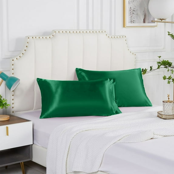Oefntac Satin Pillowcase for Hair and Skin, Pillowcases Standard Size Set Of 2, and Soft Satin Pillowcovers 2 Pack (20x30 Inches) Deals