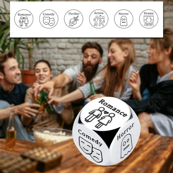 Oefntac Savings Food Decisions Dice Gifts Metal Multi-sided Dice Game Match Board Game