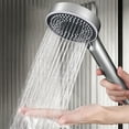 thumbnail image 1 of Oefntac Shower Head Handheld High Pressure Shower Head,5 Mode,Pressurization Filter,One Hand Switch,Easy Install Senior Child,Standard Size,Bath Spray,Hotel Home, 1 of 9