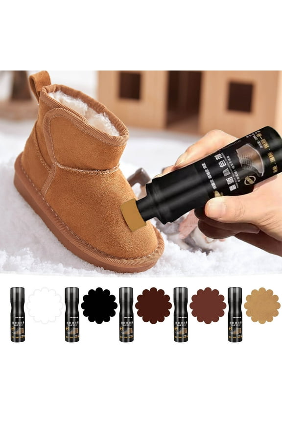 Snow Boot Repair Agent 100ML Snow Boot Color Repair Dye Spray Refurbish Suede Leather Care Nourishing Solution Fading Restorer for Shoes Bags Gloves No Water Needed