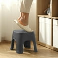 thumbnail image 1 of Oefntac Step Stools Portable Lightweight Mini Plastic Step Stool,Thickened Sturdy Holds up to 300 Pounds Footstool for Bedroom, Bathroom, Kitchen, 1 of 8