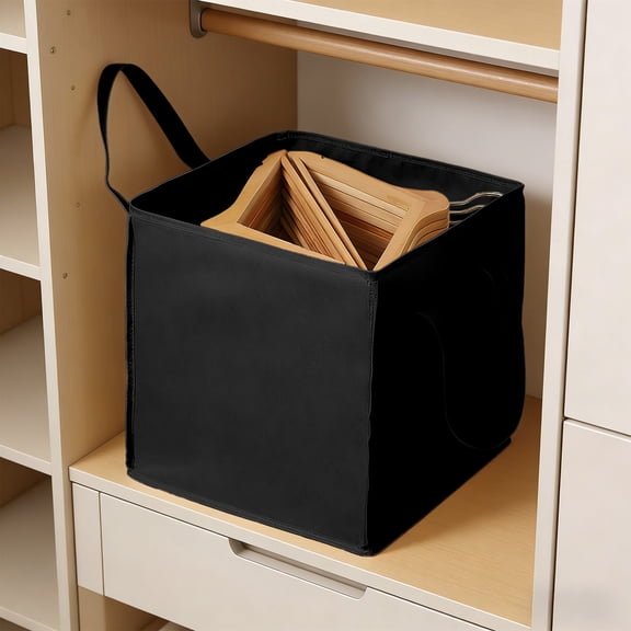 Oefntac Storage Bag Rigid Hanger Organizer Foldable 1PC Portable Handle Fabric Storage Box Home Wardrobe Closet Travel Efficient Corner Space