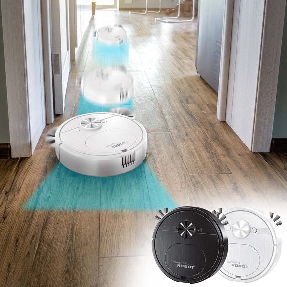 Oefntac Sweeper Robot Intelligent Sweeper Robot Three in One Charging Sweeper Scrubbing,Removal,Hair Removal,Pet Hair Vacuum Cleaner