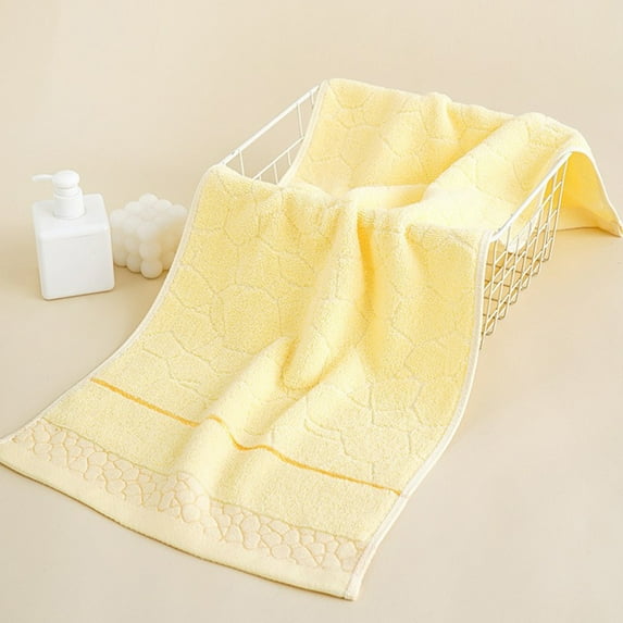 Oefntac Towel Thickened Face Towel Cotton Blue Pink Soft Absorbent Durable Double Stitch Multipurpose for Spa Pool Bathroom