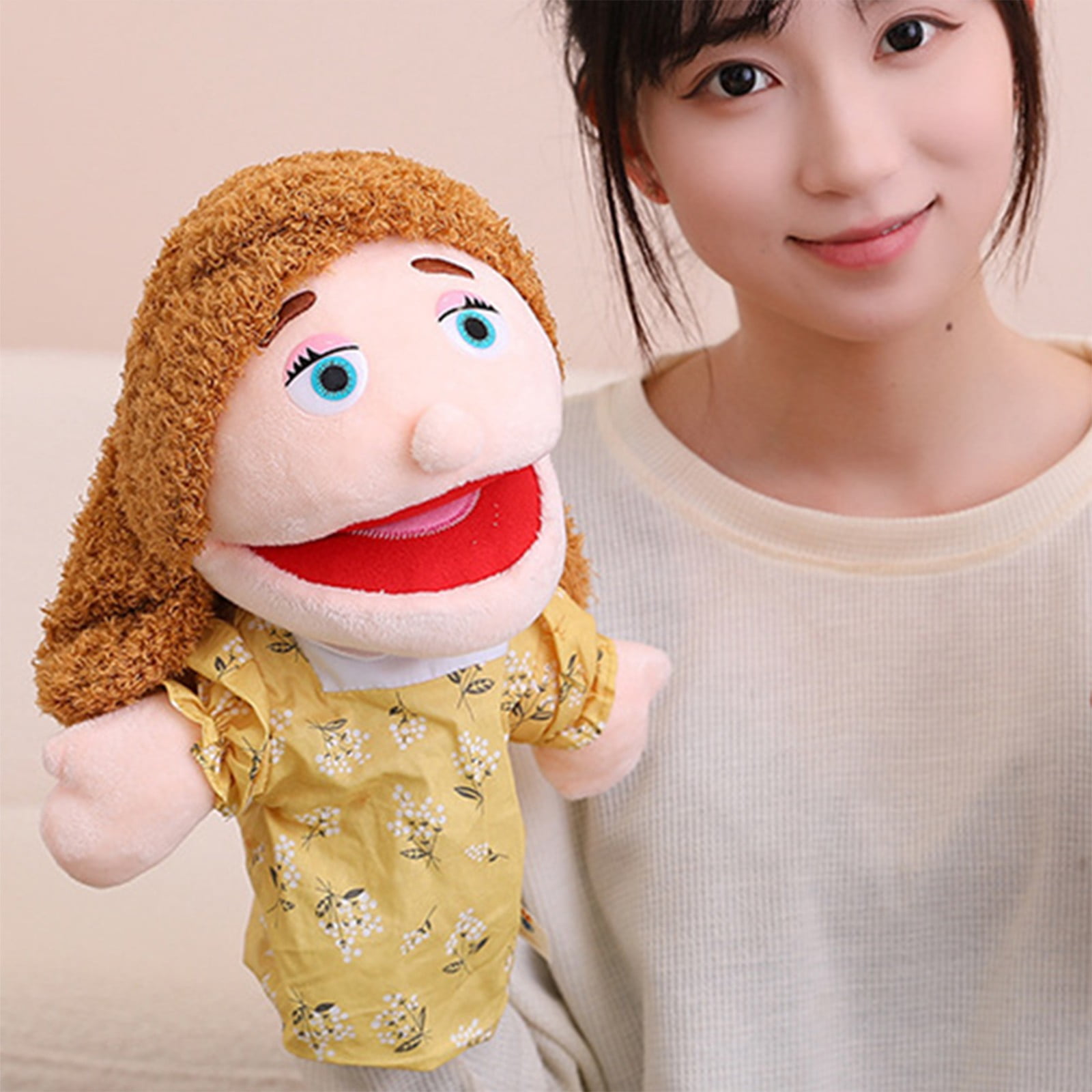 Oefntac Toys For Girls Plushs Puppet with Movable Mouth Character ...