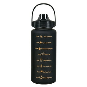 23oz Clear Water Bottle, 650ml with Lid Sports Water Bottle, Leak Proof