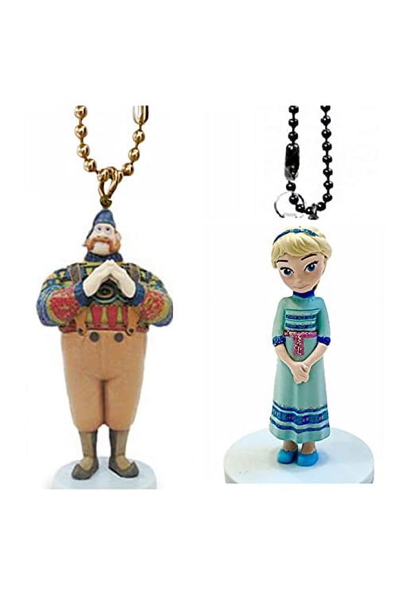 Oekan & Baby Princess Elsa 3 PVC Keychain Dangler Ornament Figure Frozen