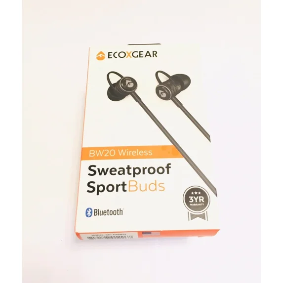 Oem Ecoxgear Sweat Proof Black Bluetooth Wireless Sport Buds With Microphone