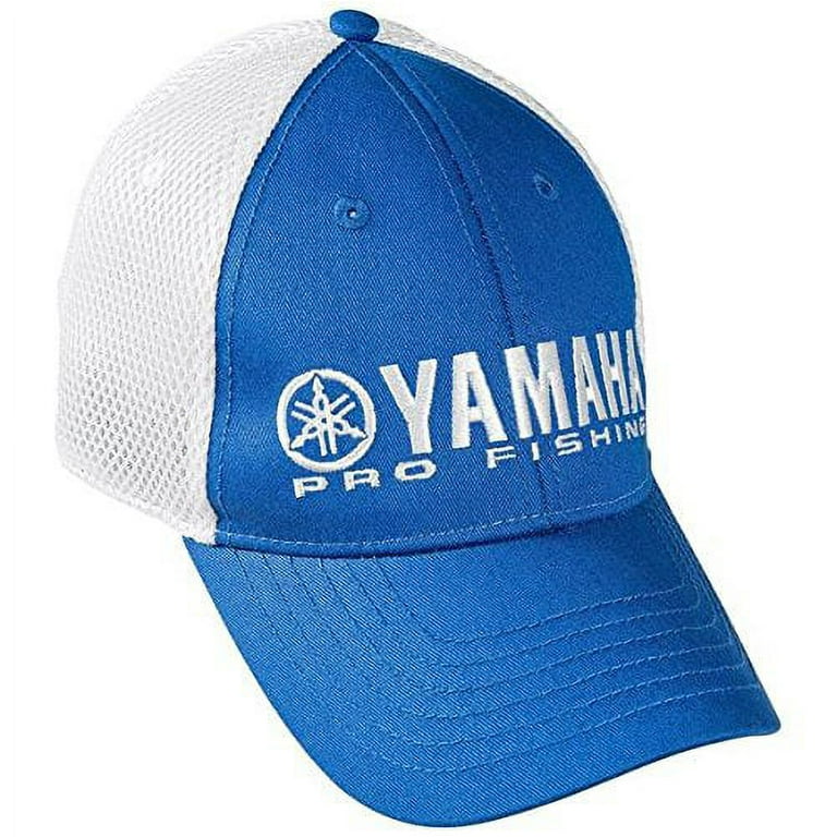 Oem Yamaha Pro Fishing Mesh Hat Cap Blue & White
