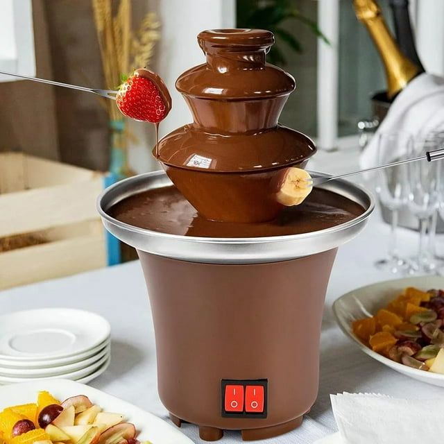 Oenbopo 3 Tier Chocolate Fountain, Electric Chocolate Fondue Fountain Machine for Chocolate Nacho Cheese Liqueuers