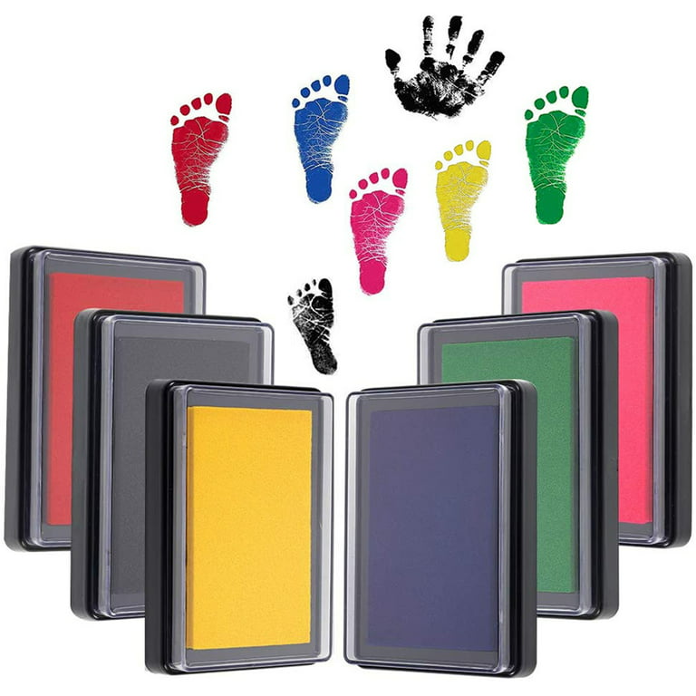 Safty Ink-pad Baby Footprints Handprint Ink Pads Safe Non-toxic Ink Pads  Kits For Baby